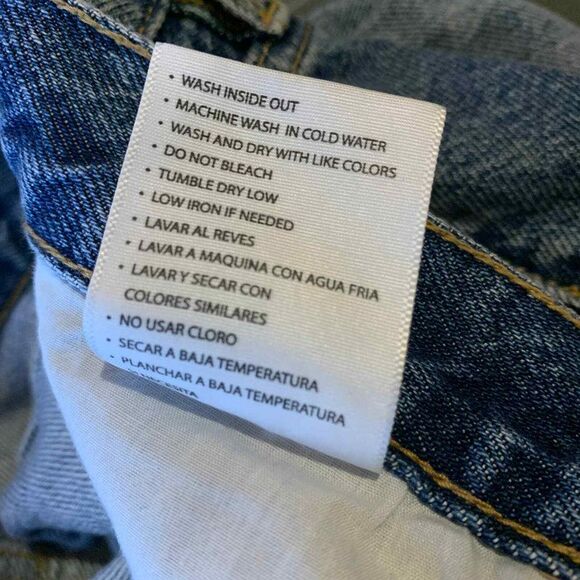 KanCan Womens Jeans Sz 11 Blue Stonewashed Denim Quincy Dad High Rise Distressed - Picture 9 of 9